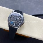 E7 Factory Patek Philippe Aquanaut 5167A-001 40mm Black Rubber Strap Black Dial