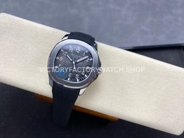 E7 Factory Patek Philippe Aquanaut 5167A-001 40mm Black Rubber Strap Black Dial