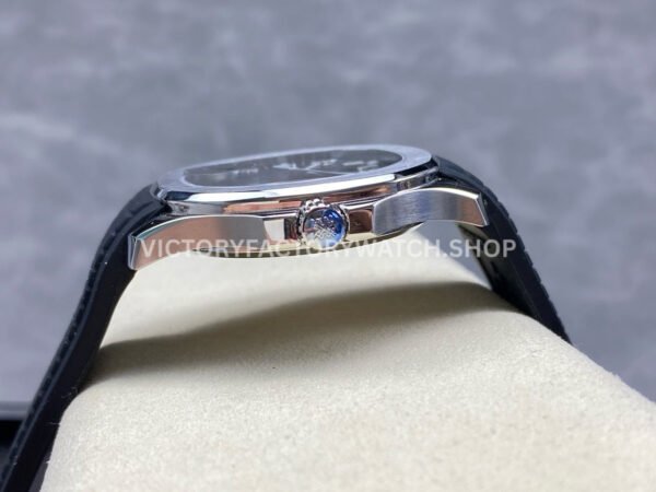 E7 Factory Patek Philippe Aquanaut 5167A-001 40mm Black Rubber Strap Black Dial