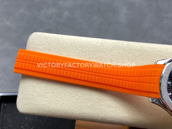 E7 Factory Patek Philippe Aquanaut 5167A-001 40mm Orange Rubber Strap Black Dial