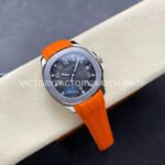 E7 Factory Patek Philippe Aquanaut 5167A-001 40mm Orange Rubber Strap Black Dial