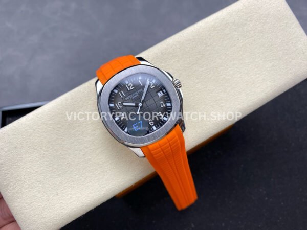 E7 Factory Patek Philippe Aquanaut 5167A-001 40mm Orange Rubber Strap Black Dial