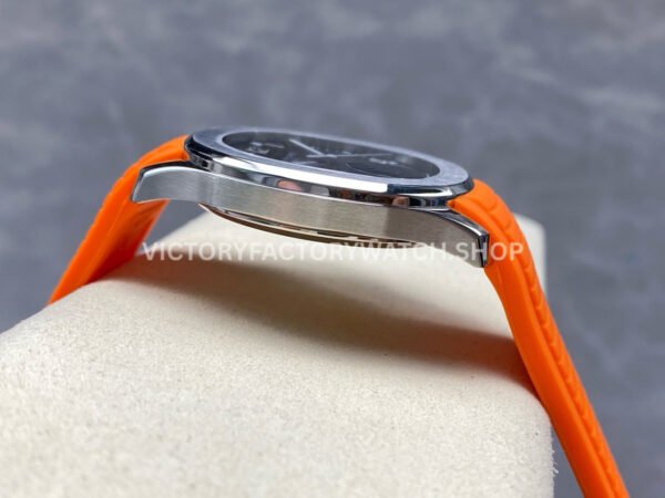 E7 Factory Patek Philippe Aquanaut 5167A-001 40mm Orange Rubber Strap Black Dial