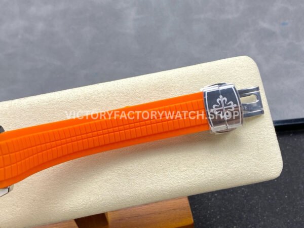 E7 Factory Patek Philippe Aquanaut 5167A-001 40mm Orange Rubber Strap Black Dial