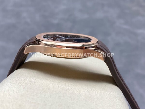 E7 Factory Patek Philippe Aquanaut 5167R-001 40mm Rose Gold Rubber Strap Brown Dial