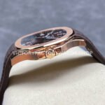 E7 Factory Patek Philippe Aquanaut 5167R-001 40mm Rose Gold Rubber Strap Brown Dial