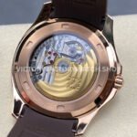 E7 Factory Patek Philippe Aquanaut 5167R-001 40mm Rose Gold Rubber Strap Brown Dial