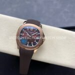 E7 Factory Patek Philippe Aquanaut 5167R-001 40mm Rose Gold Rubber Strap Brown Dial
