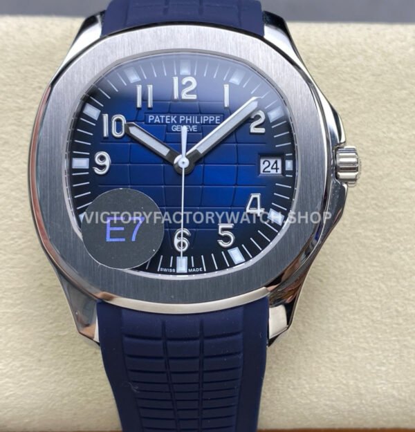 E7 Patek Philippe Aquanaut 5168G-001 blue dial
