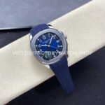 E7 Factory Patek Philippe Aquanaut 5168G-001 40mm White Gold Rubber Strap Blue Dial