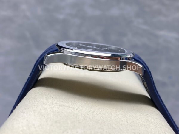 E7 Factory Patek Philippe Aquanaut 5168G-001 40mm White Gold Rubber Strap Blue Dial