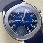 E7 Factory Patek Philippe Aquanaut 5168G-001 40mm White Gold Rubber Strap Blue Dial