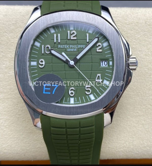 E7 Patek Philippe Aquanaut 5168G-010 avocado green dial