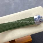 E7 Factory Patek Philippe Aquanaut 5168G-010 40mm White Gold Rubber Strap Avocado Green Dial