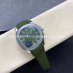 E7 Factory Patek Philippe Aquanaut 5168G-010 40mm White Gold Rubber Strap Avocado Green Dial