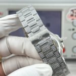 E7 Factory Patek Philippe Nautilus 5711 40mm White Gold Baguette Diamond Bezel Diamond Dial