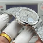 E7 Factory Patek Philippe Nautilus 5711 40mm White Gold Baguette Diamond Bezel Diamond Dial