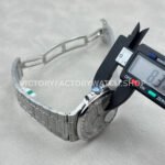 E7 Factory Patek Philippe Nautilus 5711 40mm White Gold Baguette Diamond Bezel Diamond Dial