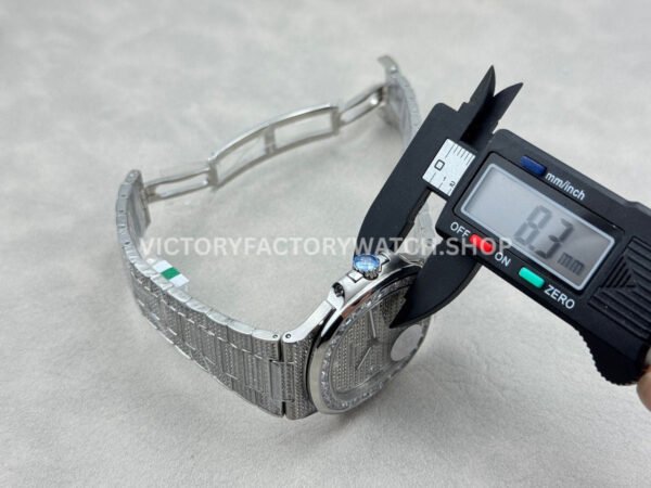 E7 Factory Patek Philippe Nautilus 5711 40mm White Gold Baguette Diamond Bezel Diamond Dial