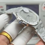 E7 Factory Patek Philippe Nautilus 5711 40mm White Gold Baguette Diamond Bezel Diamond Dial