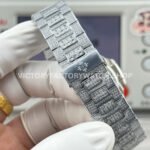 E7 Factory Patek Philippe Nautilus 5711 40mm White Gold Diamond Bezel Baguette Diamond Dial