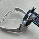 E7 Factory Patek Philippe Nautilus 5711 40mm White Gold Diamond Bezel Diamond Silver Dial