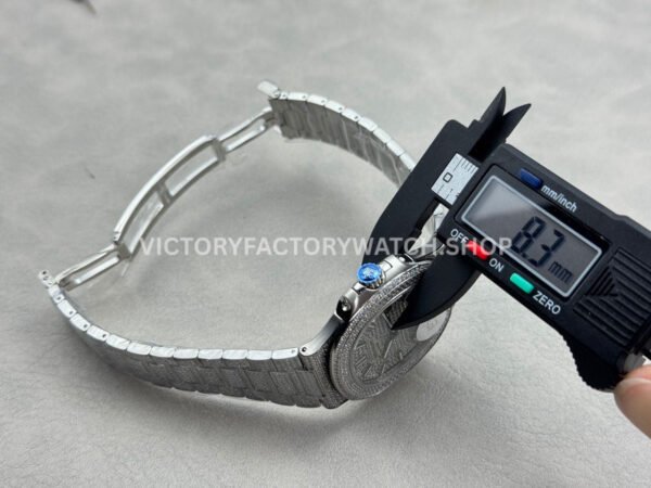 E7 Factory Patek Philippe Nautilus 5711 40mm White Gold Diamond Bezel Diamond Silver Dial