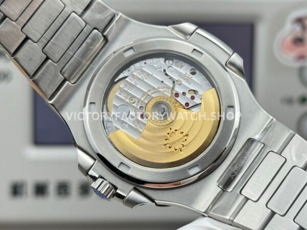 E7 Factory Patek Philippe Nautilus 5711 40mm White Gold Diamond Bezel Diamond Silver Dial