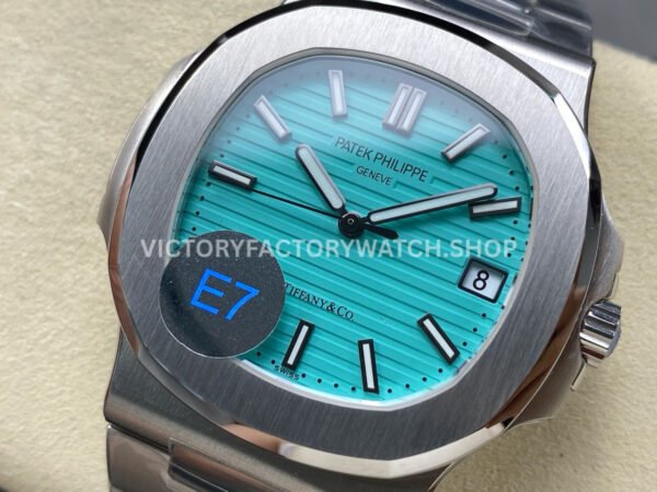 E7 Factory Patek Philippe Nautilus 57111A-018 40mm Full Steel Tiffany Blue Dial