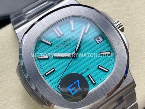 E7 Factory Patek Philippe Nautilus 57111A-018 40mm Full Steel Tiffany Blue Dial
