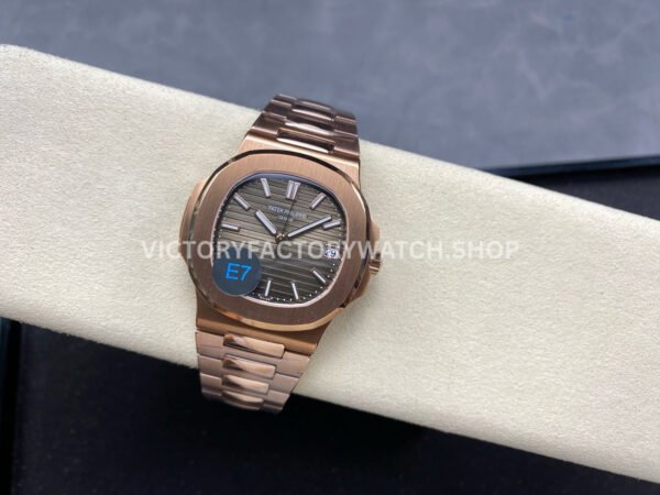 E7 Factory Patek Philippe Nautilus 5711/1R-001 40mm Full Rose Gold Brown Dial