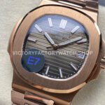 E7 Factory Patek Philippe Nautilus 5711/1R-001 40mm Full Rose Gold Brown Dial