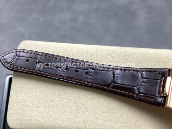 E7 Factory Patek Philippe Nautilus 5711/1R-001 40mm Leather Strap Rose Gold Brown Dial