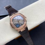E7 Factory Patek Philippe Nautilus 5711/1R-001 40mm Leather Strap Rose Gold Brown Dial