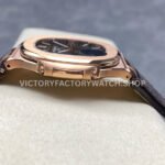 E7 Factory Patek Philippe Nautilus 5711/1R-001 40mm Leather Strap Rose Gold Brown Dial