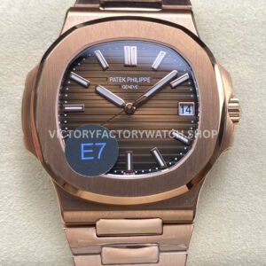 E7 Patek Philippe Nautilus 5711 1R brown dial rose gold