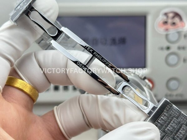 E7 Factory Patek Philippe Nautilus 5719G-010 40mm White Gold Diamond Bezel Diamond Dial