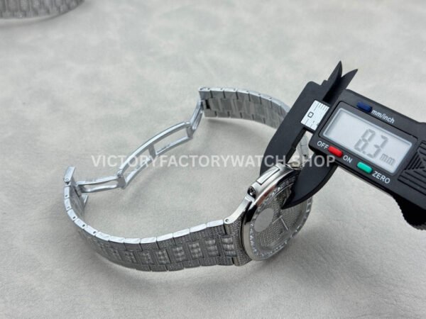 E7 Factory Patek Philippe Nautilus 5719G-010 40mm White Gold Diamond Bezel Diamond Dial