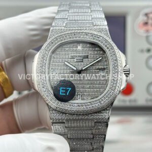 E7 Patek Philippe Nautilus 5719G-001 diamond bezel diamond dial