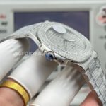 E7 Factory Patek Philippe Nautilus 57191G-001 40mm White Gold Diamond Bezel Diamond Dial
