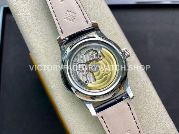 GR Factory Patek Philippe Annual Calendar 5205G-013 40mm White Gold Leather Strap Blue Dial