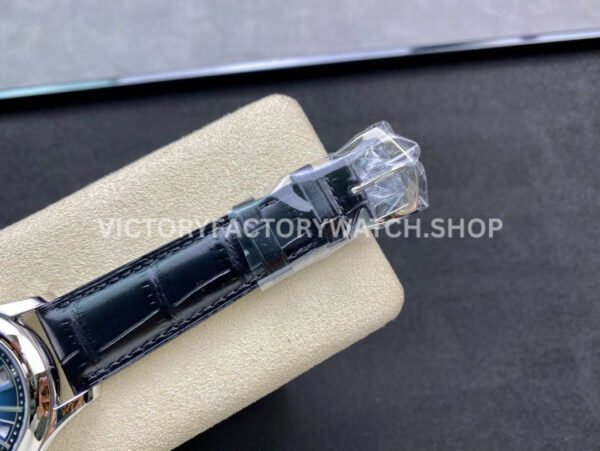 GR Factory Patek Philippe Annual Calendar 5205G-013 40mm White Gold Leather Strap Blue Dial