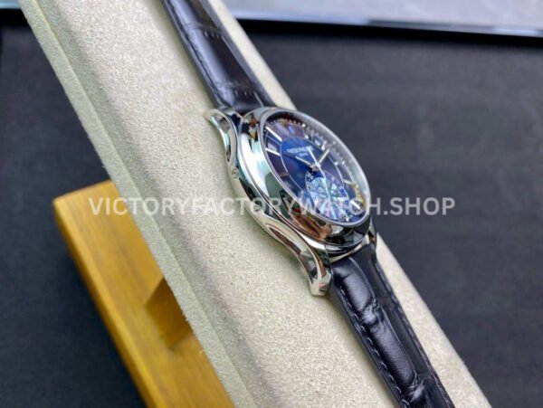 GR Factory Patek Philippe Annual Calendar 5205G-013 40mm White Gold Leather Strap Blue Dial