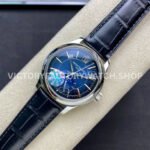 GR Factory Patek Philippe Annual Calendar 5205G-013 40mm White Gold Leather Strap Blue Dial