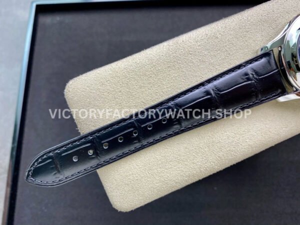 GR Factory Patek Philippe Annual Calendar 5205G-013 40mm White Gold Leather Strap Blue Dial