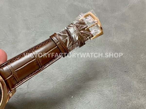 GR Factory Patek Philippe Annual Calendar 5205R-010 40mm Rose Gold Leather Strap Black Dial (5) GR Factory Patek Philippe Annual Calendar 5205R-010 40mm Rose Gold Leather Strap Black Dial
