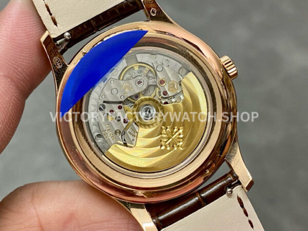 GR Factory Patek Philippe Annual Calendar 5205R-010 40mm Rose Gold Leather Strap Black Dial (6) GR Factory Patek Philippe Annual Calendar 5205R-010 40mm Rose Gold Leather Strap Black Dial