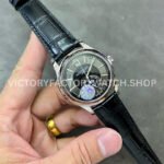 GR Factory Patek Philippe Annual Calendar 5205G-010 40mm White Gold Leather Strap Black Dial