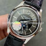 GR Factory Patek Philippe Annual Calendar 5205G-010 40mm White Gold Leather Strap Black Dial