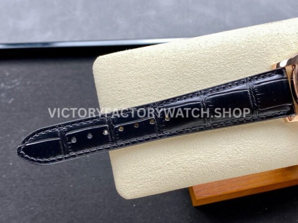 GR Factory Patek Philippe Annual Calendar 5205R-011 40mm Rose Gold Leather Strap Green Dial